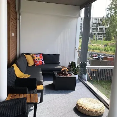 Lägenhet One Bedroom Flat By The Lake With Cooling And Terrace Jyväskylä
