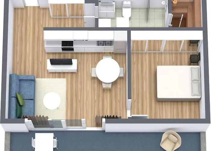 公寓 Kaksio Jaervinaekymaellae - Two Flat By The *